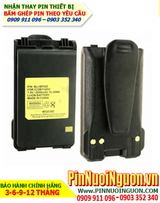 Pin máy bộ đàm Icom 7.4V-2200mAh, thay cells pin/ hàng có sẳn - bảo hành 03 tháng